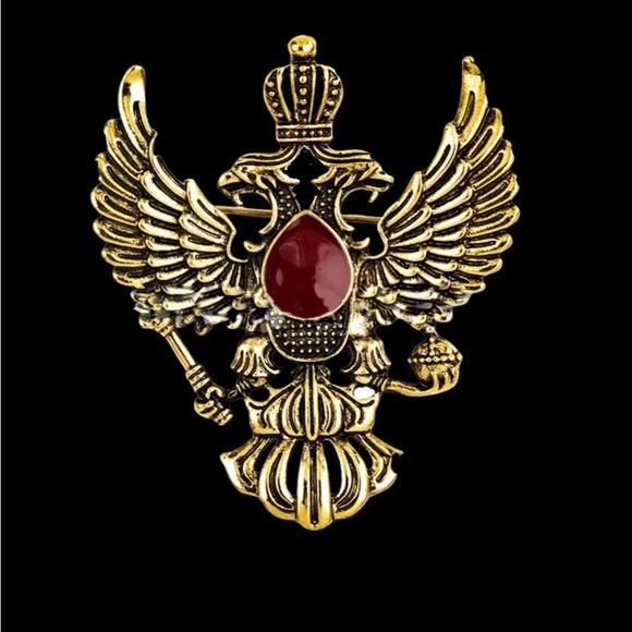 Crystal Rhinestone Eagle Suit Lapel Pin Badge for Men Accessories Jewelry - Picture 2 of 4